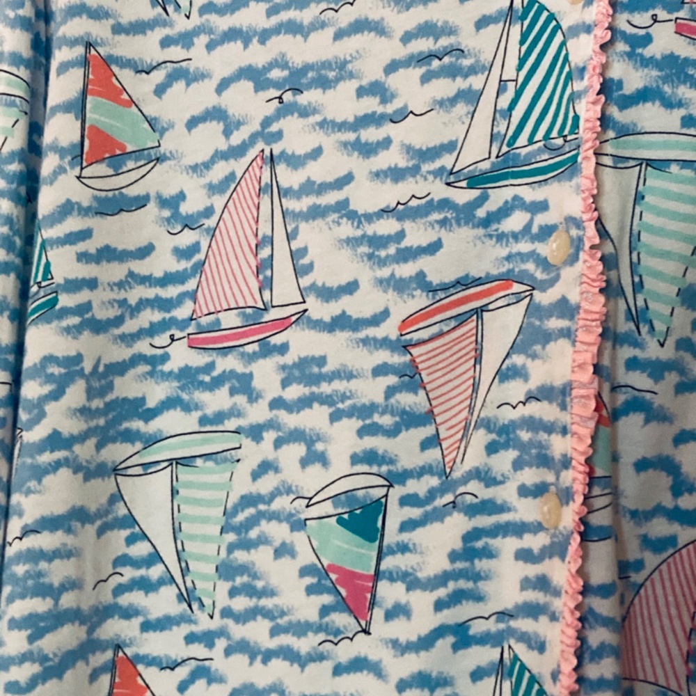 2pc Pajama Set Caribbean Joe sz 12-14 - Picture 4 of 8